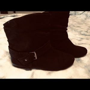 Suede black Ankle boots
